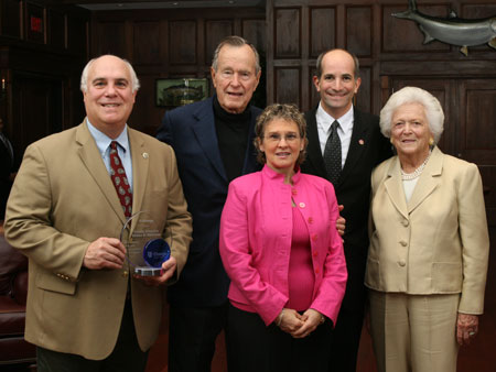 County Executive Steinhaus presented with the C-Change Exemplary Elected Official Award by President and Mrs. George H.W. Bush - photo 1