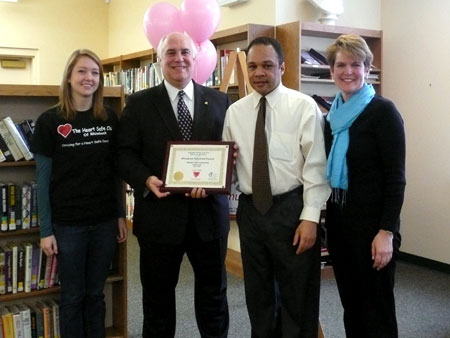 County Executive Steinhaus presents HEART Safe designation to Rhinebeck Reformed Church - photo 1