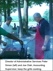 Staff keep the grills cooking image