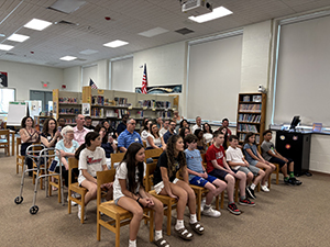 full room of students and parents