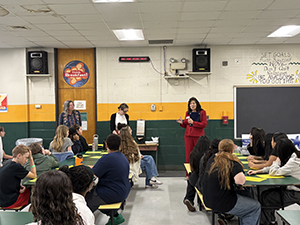 County Executive Sue Serino Talking to students about kindness