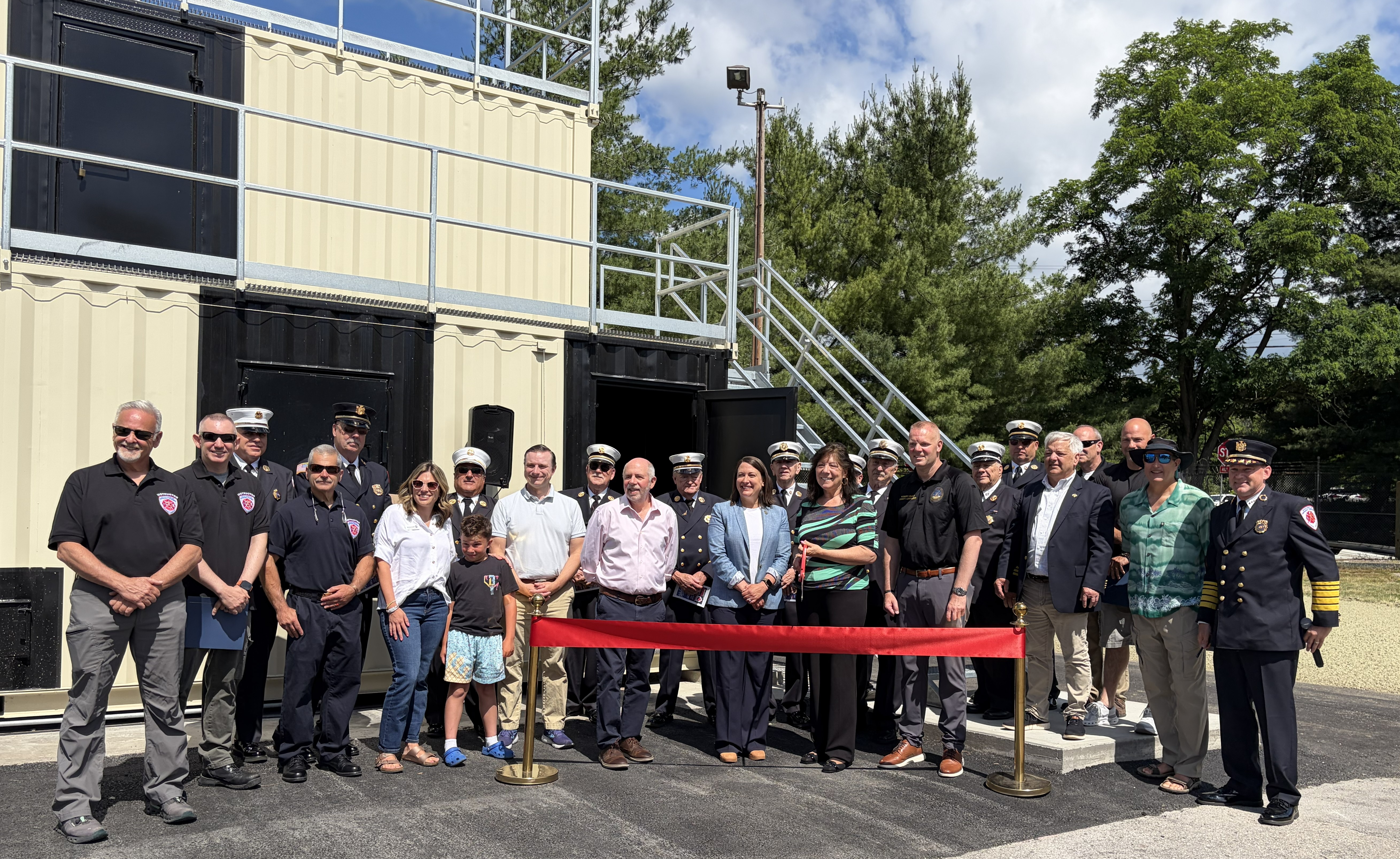 Ribbon Cutting at Dutchess County Emergency Response for new Fire Training Structure.