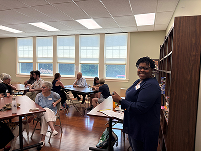 People having discussions