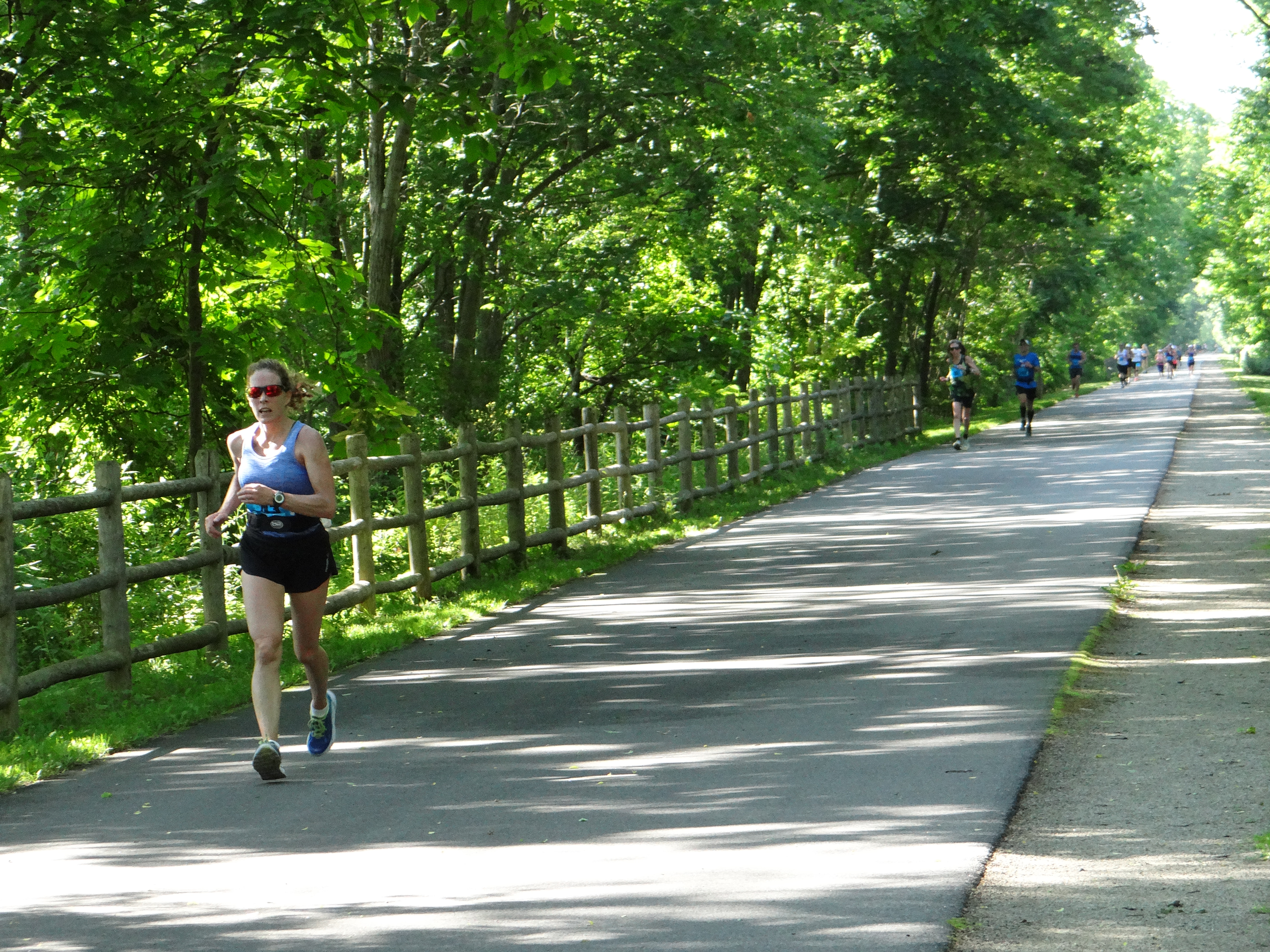 Jogger on the William R. Steinhaus Dutchess Rail Trail