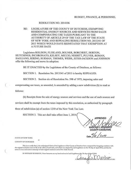 Resolution 2014106 Memo to Legislature Page 2