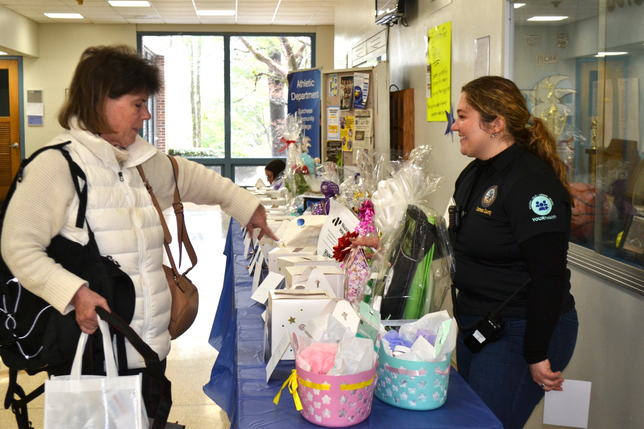 people talking at health fair 2