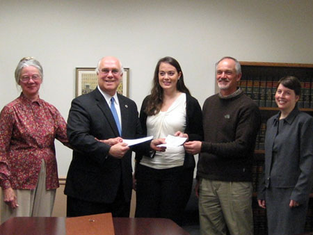 County Executive Presents Check to Stephen Abel   - photo 1