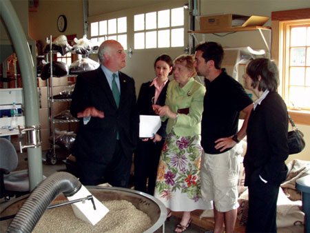 County Executive Steinhaus Touring  Irving Farm Coffee Company’s Operations in Millerton - photo 1