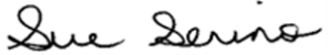 Sue Serino signature